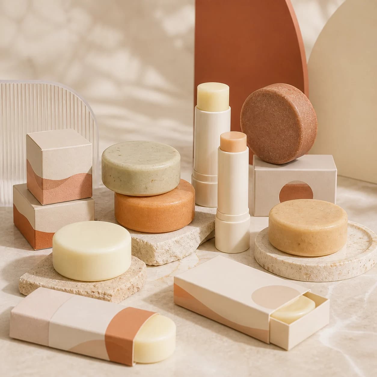 Cosmeticos solidos y productos en barra para marca propia